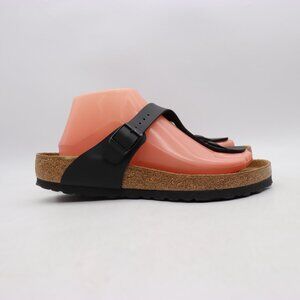 Birkenstock Gizeh Birko-Flor Womens US 8 EU 39 Black Biko Flor Thong Sandals
